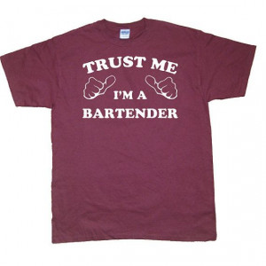 Trust Me I'm Bartender Cool Funny Party Bar by underdogimprints