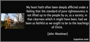 often been deeply afflicted under a feeling that the standard of pure ...