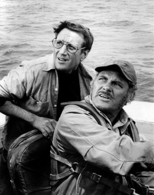 Robert Shaw and Roy Scheider in Jaws (1975)