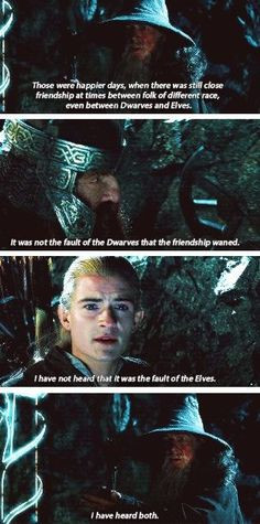 Would you believe Legolas and Gimli are best friends now?!? More