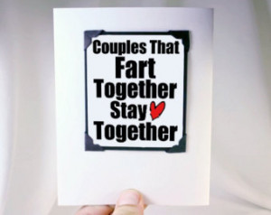... Anniversary Cards. Funny Card for Couples. Fart Card. Funny Birthday