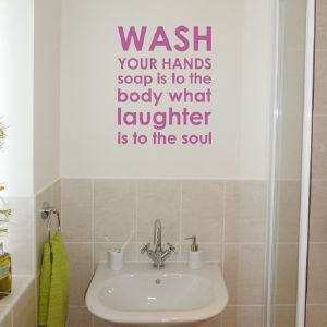 ... following wall stickers flush floss brush wash hang mix and match wall