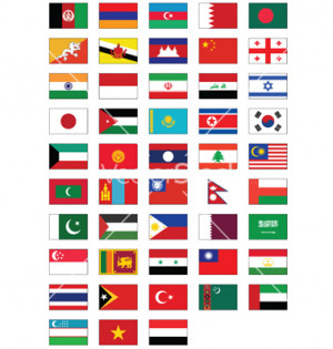 country flags with names