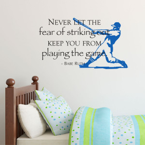 Fear of Striking Out Papyrus Wall Quotes™ Decal