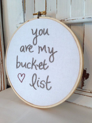 ... Hoop Wall Art, You Are My Bucket List Quote, Wedding Decor, Rustic