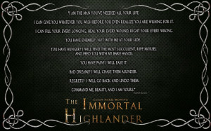 Quote from the Immortal Highlander by Karen Marie Moning