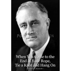 Franklin D. Roosevelt Hang On Quote Poster $5.80 #poster #print # ...