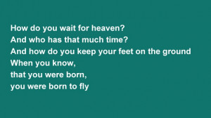 Sara Evans Fly lyrics