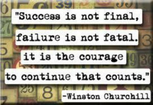 Wise words from Winston Churchill
