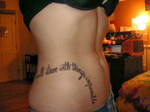 will strive with things impossible. Julius Caesar tattoo quote.