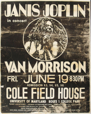 Janis Joplin Concert Poster...