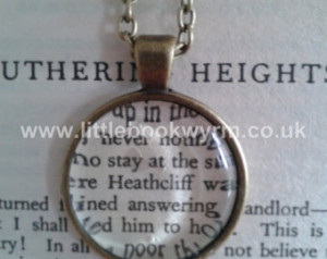 Wuthering Heights Heathcliff Bronz e Book Quote Pendant ...