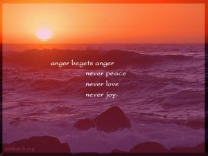 anger quotes, anger never begets anger
