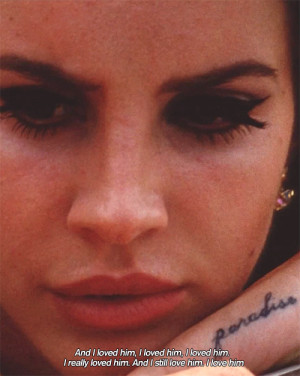 lana del rey national anthem beauty love tattoo pin up eyeliner makeup