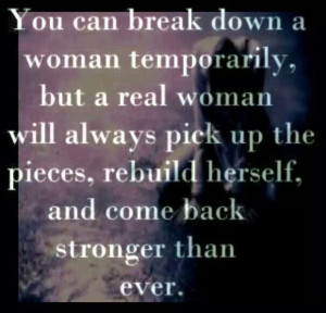 Pick yourself up and rebuild...