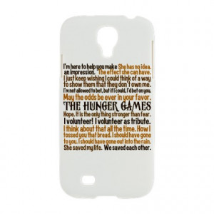 ... Gifts > Cinna Phone Cases > Hunger Games Quotes Samsung Galaxy S4 Case