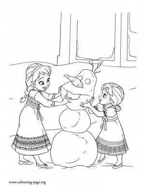Enjoy this beautiful Disney Frozen coloring page and have fun