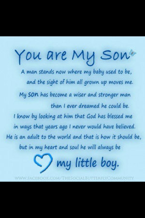 Quotes Sons, Quotes Happy Birthday Sons, 18Th Birthday Boys, My Sons ...