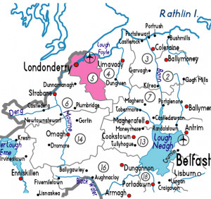 Londonderry Ireland Map