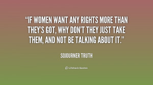 Sojourner Truth Women Quotes