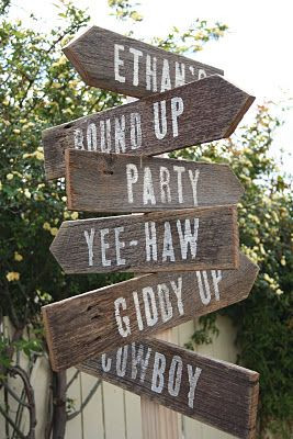 ... , Cowboys Parties, Wooden Signs, Cowboys Indian Cakes, Birthday Ideas
