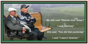 Old Age-doing nothing