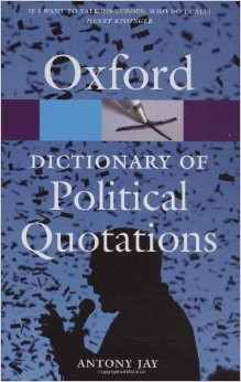 Oxford Dictionary of Political Quotations (Oxford Paperback Reference ...