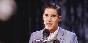 glee blaine anderson glee au Dynamic Duets nightbird night bird