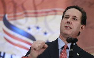 Rick Santorum mixes academia into presidential campaign speeches
