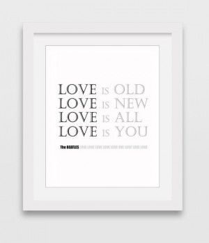 The Beatles Quote Print, Wall Decor, Beatles Printable Quote, Quote ...