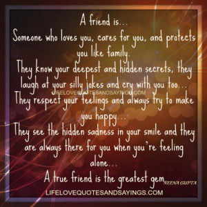 Someone who loves you..