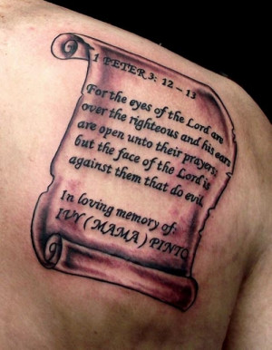 Quote Memorial Tattoo