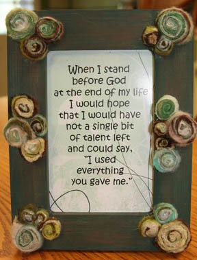 When I stand before God framed quote