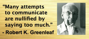 Servant Leadership - Robert K. Greenleaf