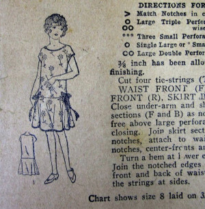 ... Drop Waist Dress Sewing Pattern - Superior 7058 - 27.5