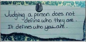 Don't be so Judgmental