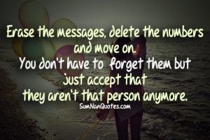 Erase The Messages Delete The Numbers And Move On