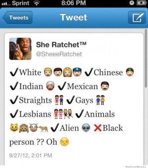 Emoji Where the black people at? @SheeeRatchet
