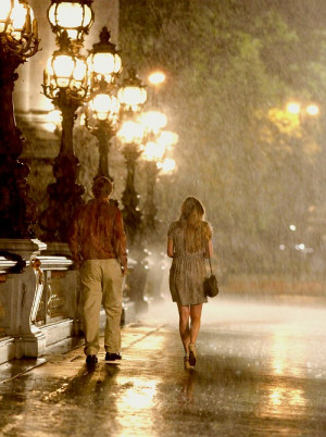 Midnight in Paris rain rainy day weekend Friday
