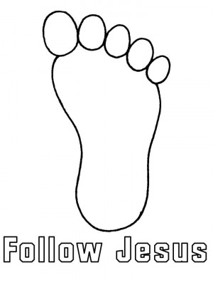 follow in jesus' footsteps | Footprint Template Printable Hostgator ...