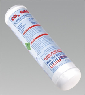 Sealey CO2/100 Gas Cylinder Disposable Carbon Dioxide 390g