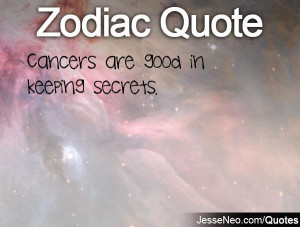 Cancers are good in keeping secrets.