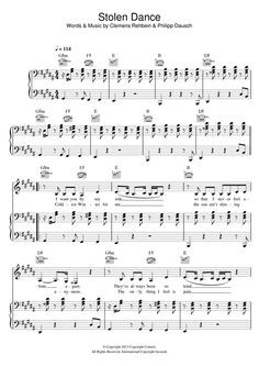 Milky Chance: Stolen Dance klavier noten More