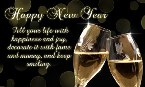 Beautiful Happy New Year 2015 Wine Glasses Pictures With Quotes