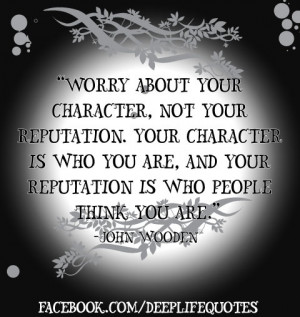 Worry About Your Character