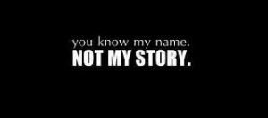 ... the courage to read my story they know my story they lived my story