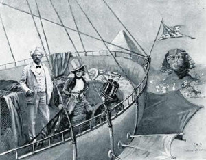 ... carter beard s illustration from tom sawyer abroad graphic composition