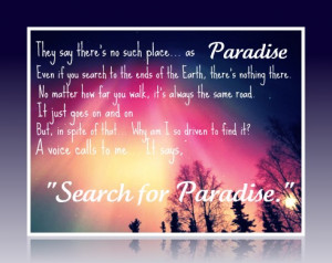 Kiba quote , paradise by x0xjellyx0x