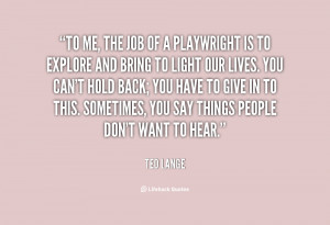 Playwright Quotes