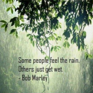 Rainy day quote.